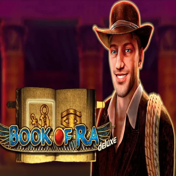 Book of Ra Deluxe slot visual from Novomatic available on ggransino.com
