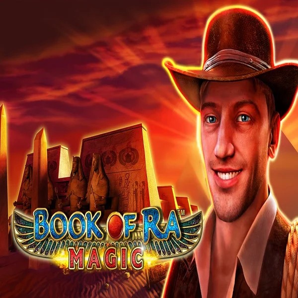 Book of Ra Magic slot logo by Greentube at Gransino Casino