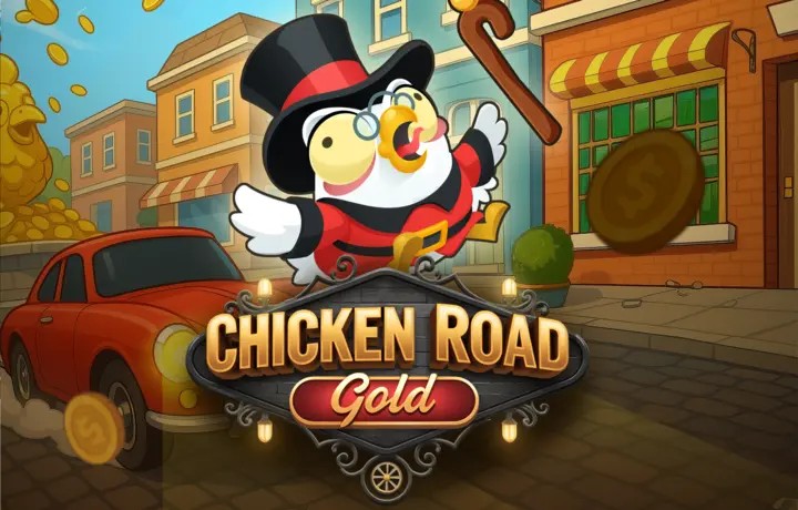 Chicken Road Gold logo by InOut at Gransino Casino